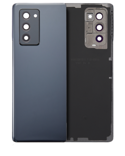 Back Cover Glass With Camera Lens For Samsung Galaxy Z Fold 2 5G (Premium) (Mystic Black)