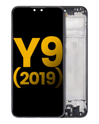 Écran LCD complet avec cadre pour Huawei Y9 (2019) (reconditionné) (Midnight Black) – Image 3