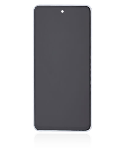 Écran LCD avec cadre pour LG Q92 5G / Q920 (reconditionné) (argent) – Image 3