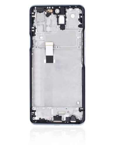 Écran LCD avec cadre pour LG Q92 5G / Q920 (reconditionné) (argent) – Image 4