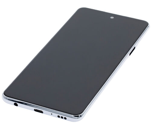 Écran LCD avec cadre pour LG Q92 5G / Q920 (reconditionné) (argent) – Image 6