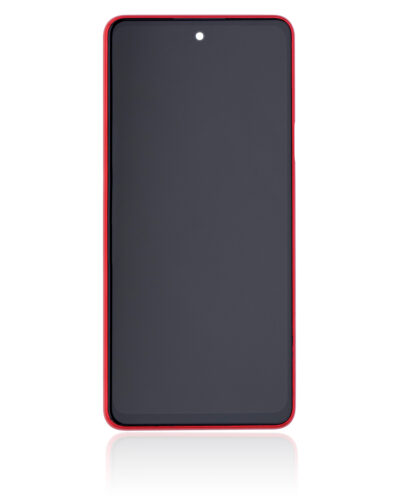 Écran LCD complet avec cadre pour LG Q92 5G / Q920 (reconditionné) (rouge) – Image 3