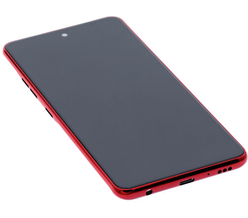 Écran LCD complet avec cadre pour LG Q92 5G / Q920 (reconditionné) (rouge) – Image 5