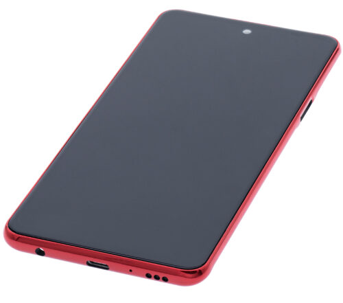 Écran LCD complet avec cadre pour LG Q92 5G / Q920 (reconditionné) (rouge) – Image 6