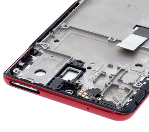 Écran LCD complet avec cadre pour LG Q92 5G / Q920 (reconditionné) (rouge) – Image 11