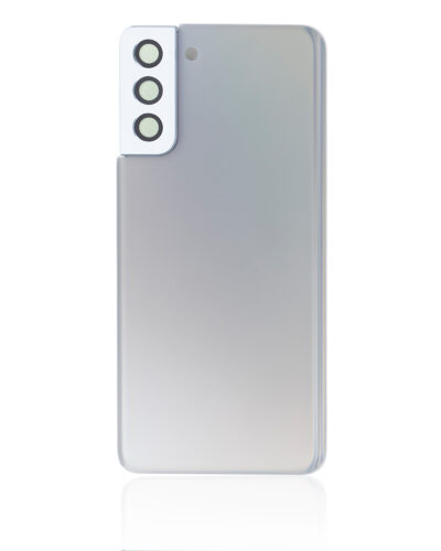 Cache arrière verre avec lentille de caméra pour Samsung Galaxy S21 Plus (No Logo) (compatible qualité supérieure) (Phantom Silver) – Image 4