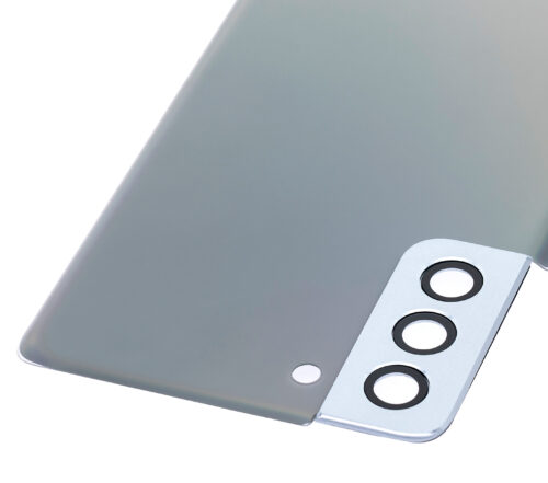 Coque arrière en verre avec objectif de caméra pour Samsung Galaxy S21 Plus (Pack de service) (Argent fantôme) – Image 6