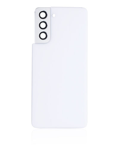 Coque arrière en verre avec objectif de caméra pour Samsung Galaxy S21 5G (Pack de service) (Blanc fantôme) – Image 4