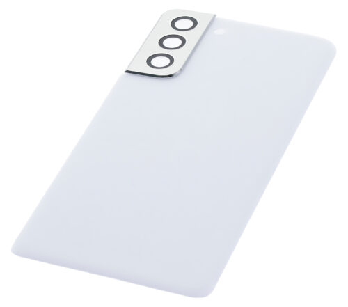 Coque arrière en verre avec objectif de caméra pour Samsung Galaxy S21 5G (Pack de service) (Blanc fantôme) – Image 5