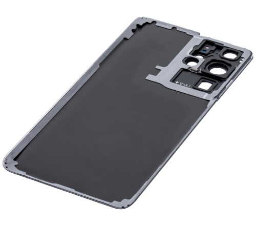 Cache arrière verre avec lentille de caméra pour Samsung Galaxy S21 Ultra (Service Pack) (Phantom Black) – Image 6