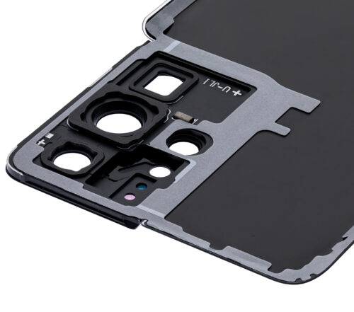 Cache arrière verre avec lentille de caméra pour Samsung Galaxy S21 Ultra (Service Pack) (Phantom Black) – Image 7