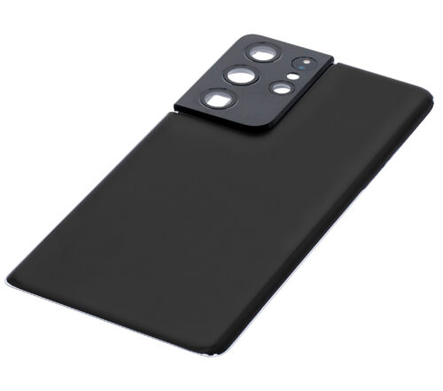 Cache arrière verre avec lentille de caméra pour Samsung Galaxy S21 Ultra (Service Pack) (Phantom Black) – Image 5