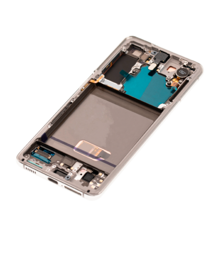 Bloc écran OLED avec cadre pour Samsung Galaxy S21 5G (Service Pack) (Phantom White) – Image 4