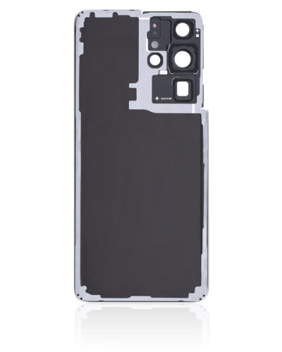 Coque arrière en verre avec objectif pour Samsung Galaxy S21 Ultra (sans logo) (Adaptable Plus) (Phantom Titanium) – Image 4