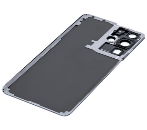 Coque arrière en verre avec objectif pour Samsung Galaxy S21 Ultra (sans logo) (Adaptable Plus) (Phantom Titanium) – Image 8