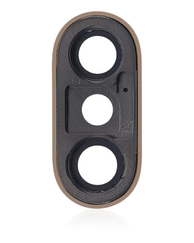 Back Camera Lens With Bracket & Bezel For iPhone XS / XS Max (Aftermarket Plus) (Gold) (10 Pack) – Image 4