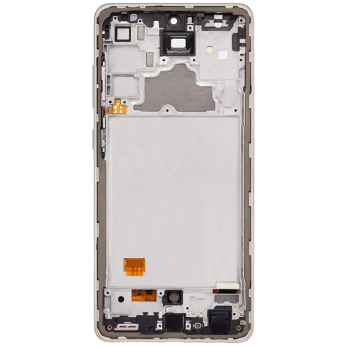 OLED Assembly With Frame For Samsung Galaxy A72 (A725 / 2021) (Aftermarket Plus) (Awesome White) – Image 4