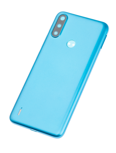 Coque arrière en verre pour Motorola Moto E7 Power (XT2097-6 / 2021) (Bleu Tahiti) – Image 5