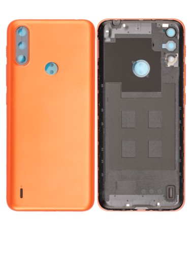 Cache arrière verre pour Motorola Moto E7 Power (XT2097-6 / 2021) (Coral Red) – Image 2