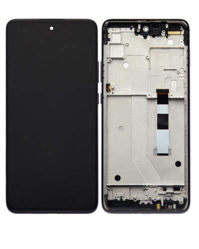 Écran LCD avec cadre pour Motorola One 5G Ace UW (XT2113-1 / 2021) (Remis à neuf) (Gris volcanique) – Image 2