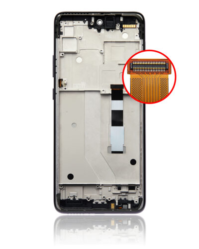 Écran LCD avec cadre pour Motorola One 5G Ace UW (XT2113-1 / 2021) (Remis à neuf) (Gris volcanique) – Image 3