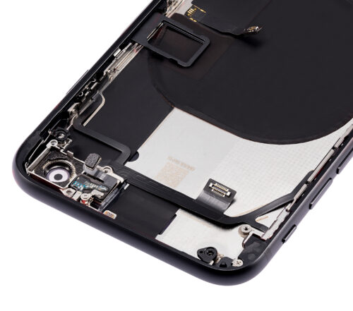 Back châssis W/ Small Components pré-installé pour iPhone SE (2020) (No Logo) (compatible qualité supérieure) (noir) – Image 11
