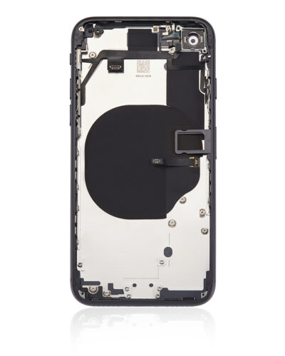 Back châssis W/ Small Components pré-installé pour iPhone SE (2020) (No Logo) (compatible qualité supérieure) (noir) – Image 5