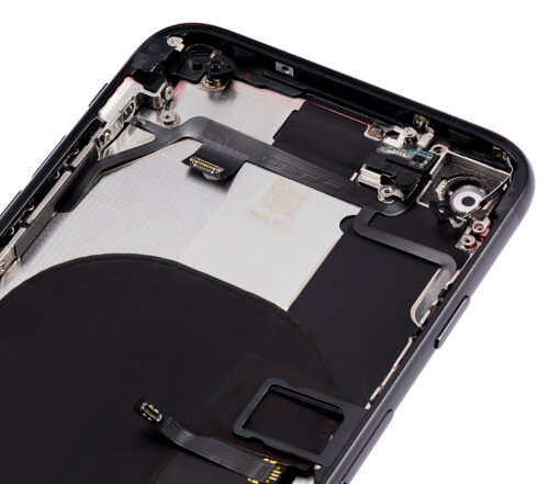 Back châssis W/ Small Components pré-installé pour iPhone SE (2020) (No Logo) (compatible qualité supérieure) (noir) – Image 10