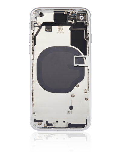 Coque arrière avec petits composants préinstallés pour iPhone SE (2020) (sans logo) (Adaptateur Plus) (Blanc) – Image 5