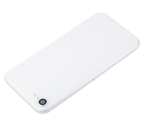 Coque arrière avec petits composants préinstallés pour iPhone SE (2020) (sans logo) (Adaptateur Plus) (Blanc) – Image 6
