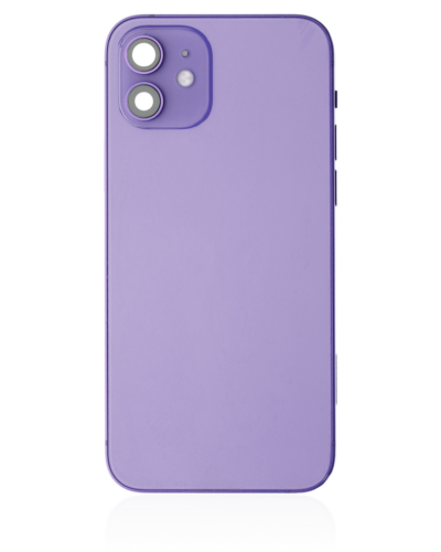 Back Housing W/ Small Parts For iPhone 12 (US Version) (Used OEM Pull: Grade C) (Purple) – Image 3