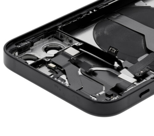Back Housing W/ Small Parts For iPhone 12 Mini (EU / Global Version) (Used OEM Pull: Grade C) (Black) – Image 11