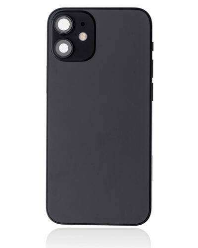 Back Housing W/ Small Parts For iPhone 12 Mini (EU / Global Version) (Used OEM Pull: Grade C) (Black) – Image 3