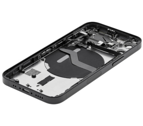 Back Housing W/ Small Parts For iPhone 12 Mini (EU / Global Version) (Used OEM Pull: Grade C) (Black) – Image 9
