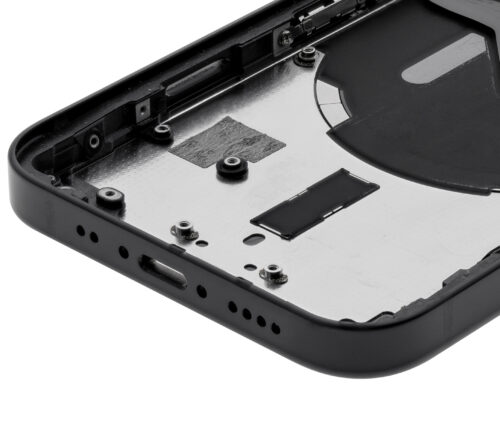 Back Housing W/ Small Parts For iPhone 12 Mini (EU / Global Version) (Used OEM Pull: Grade C) (Black) – Image 10