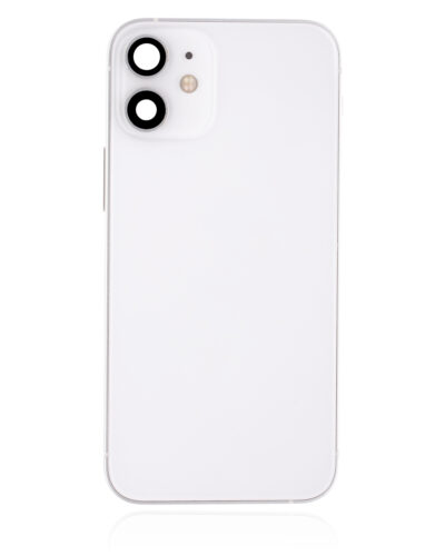 Back Housing W/ Small Parts For iPhone 12 Mini (US Version) (Used OEM Pull: Grade B) (White) – Image 3