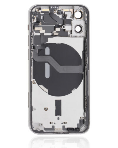 Back Housing W/ Small Parts For iPhone 12 Mini (US Version) (Used OEM Pull: Grade B) (White) – Image 4