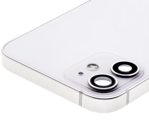 Back Housing W/ Small Parts For iPhone 12 Mini (US Version) (Used OEM Pull: Grade B) (White) – Image 8
