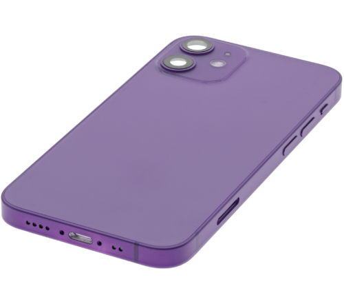 Back Housing W/ Small Parts For iPhone 12 Mini (US Version) (Used OEM Pull: Grade A) (Purple) – Image 6