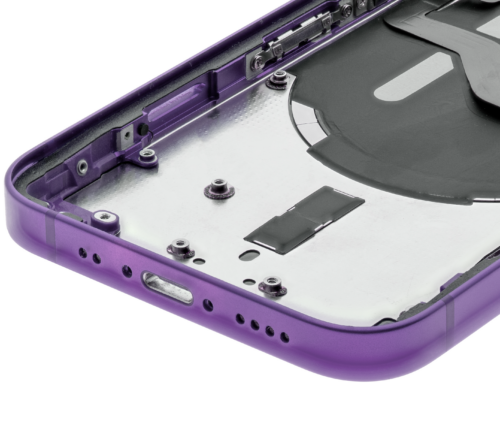 Back Housing W/ Small Parts For iPhone 12 Mini (US Version) (Used OEM Pull: Grade C) (Purple) – Image 8