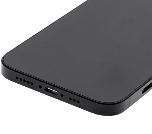 Coque arrière avec petites pièces pour iPhone 12 (version US) (Pièce d'origine d'occasion: Grade B) (Noir) – Image 7