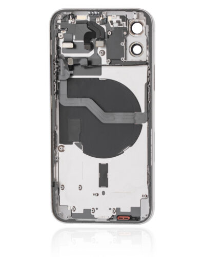 Back Housing W/ Small Parts For iPhone 12 (US Version) (Used OEM Pull: Grade C) (White) – Image 4