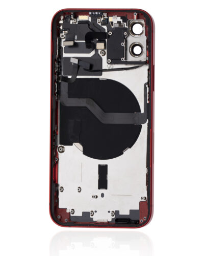Back Housing W/ Small Parts For iPhone 12 (EU / Global Version) (Used OEM Pull: Grade A) (Red) – Image 4