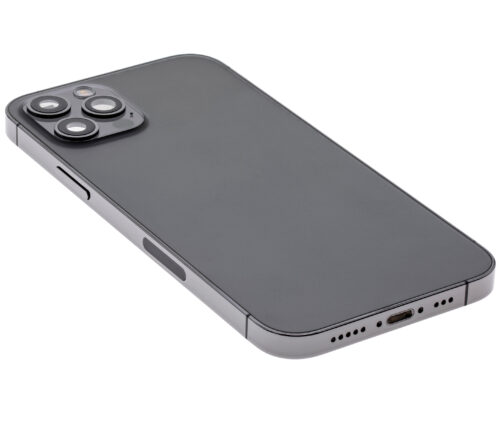Coque arrière avec petites pièces pour iPhone 12 Pro (version UE/globale) (pièce d'origine d'occasion: grade B) (graphite) – Image 5