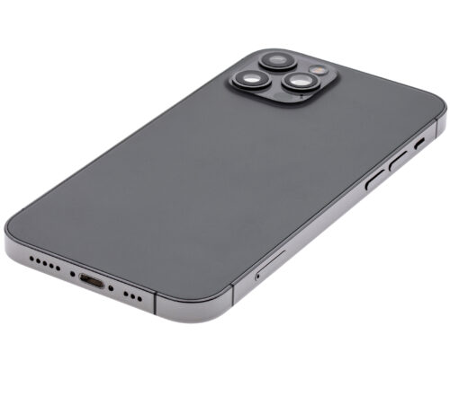 Coque arrière avec petites pièces pour iPhone 12 Pro (version UE/globale) (pièce d'origine d'occasion: grade B) (graphite) – Image 6
