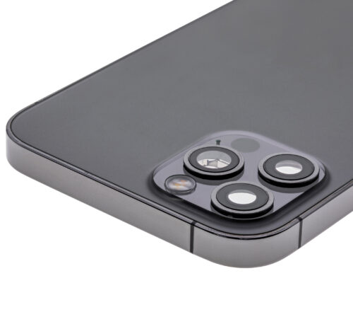 Coque arrière avec petites pièces pour iPhone 12 Pro (version UE/globale) (pièce d'origine d'occasion: grade B) (graphite) – Image 8