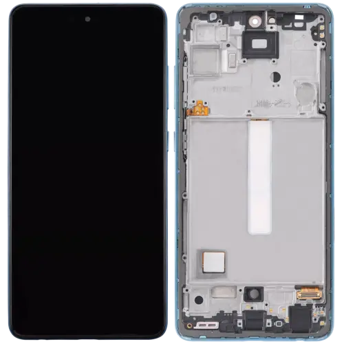OLED Assembly With Frame For Samsung Galaxy A52 4G (A525 / 2021) / A52 5G (A526 / 2021) / A52S 5G (A528 / 2021) (6.46") (Aftermarket Plus) (Awesome Blue) – Image 3