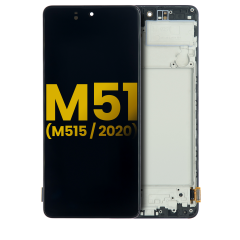 OLED Assembly With Frame For Samsung Galaxy M51 (M515 / 2020) (Refurbished) (All Colors)