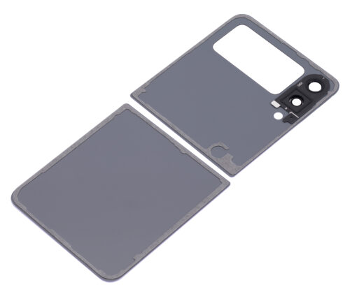 Top & Bottom Back Cover Glass With Camera Lens For Samsung Galaxy Z Flip 3 5G (Aftermarket Plus) (Lavender) – Image 6
