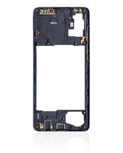 Mid-Frame Housing For Samsung Galaxy A71 (A715 / 2020) ( Aftermarket Plus) (Prism Crush Black) – Image 4